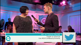 Nikki Taylor interviewed on QVC TV by presenter Will Gowing