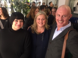 Nikki Taylor and MMCL MD Mark McDonald with Tracey Woodward